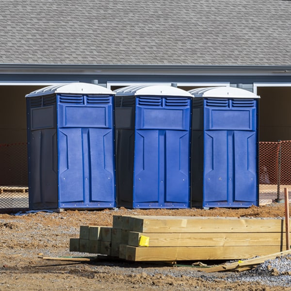 what is the maximum capacity for a single porta potty in Cambria